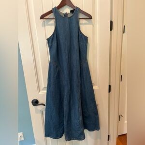 FUTURE COLLECTIVE Denim Dress Size 6 Super Chic BOHO Nashville Western Festival